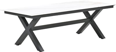 Garden Impressions Marbella Tuintafel Venice White - 240x100 cm