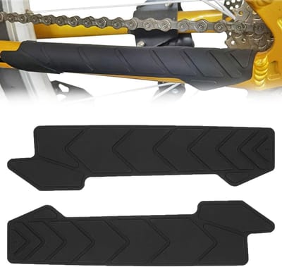 Bicycle Chain Strap Beschermers - 2 Stuks MTB Siliconen Frame Bescherming tegen Krassen en Schade, Geschikt voor de Meeste Fietsen