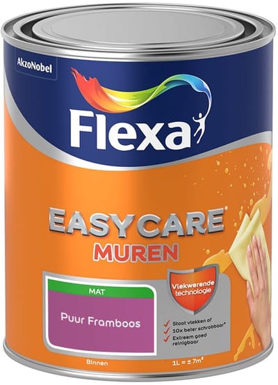 Flexa - Easycare Muren - Puur Framboos - Mengverf - 1 L