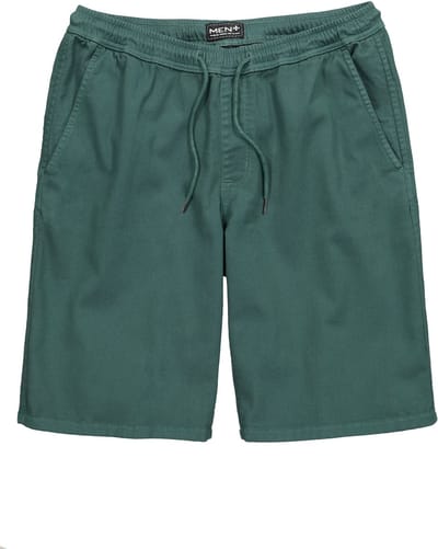 Men Plus - Heren - bermuda FLEXLASTIC® relaxed fit tot 8XL - Grijsgroen - Maat 8XL