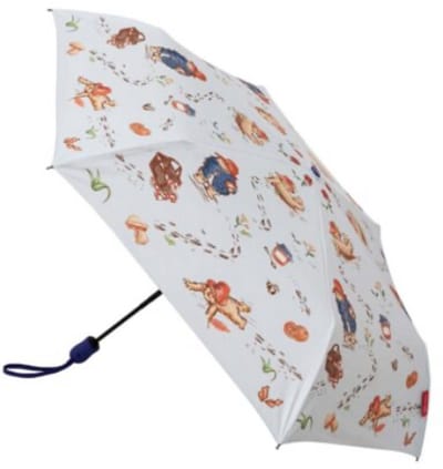 Paraplu - automatisch - opvouwbaar - Paddington Bear - Beertje Paddington - Classic Marmalade - Licht Blauw gestreept