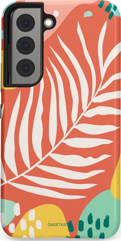 Casetastic Hoesje Geschikt voor Samsung S22 - Stijlvolle Beschermende Duo-layer Case - Zomeravond