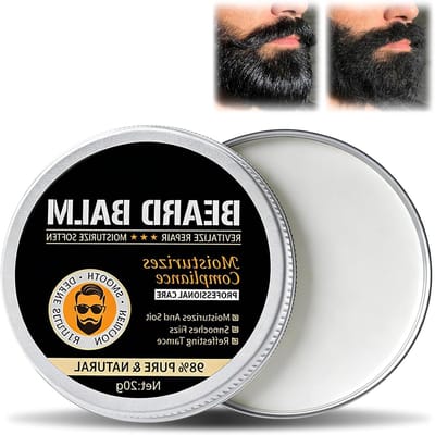 Baardbalsem Heren - Baard Styling - Baard Verzorgen - Maakt Glad En Vormt - 50 g - Licht Glas