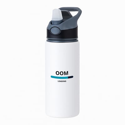 Hacebo® - oom loading waterfles met rietje zwart - Oom - ochtendkoffie laden - verjaardagscadeau - verjaardag - cadeau - cadeautje voor oom - oom artikelen - kado - geschenk - gift - water fles - 650ML