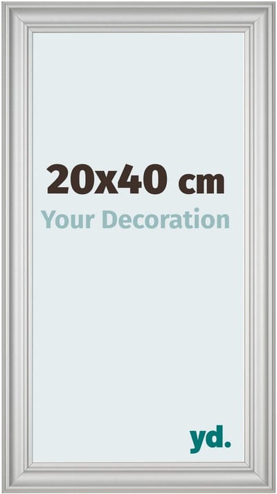 Your Decoration - Fotolijst 20x40 cm - MDF - Zilver Mat - Lazio
