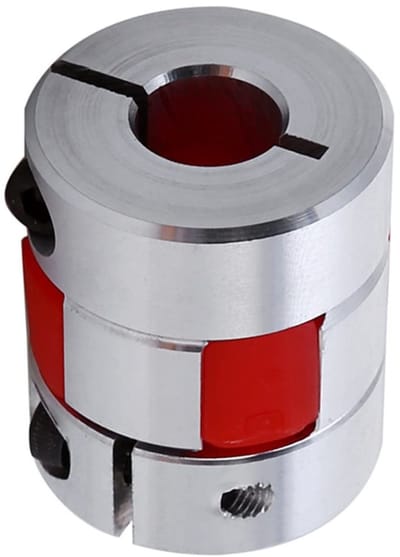 Dailygoods- Pruimenaskoppeling Flexibel - Aluminium - Hoge Sterkte - Stappenmotor/Servomotor - Encoder - Schokabsorptie - 8 mm x 10 mm - Askoppeling