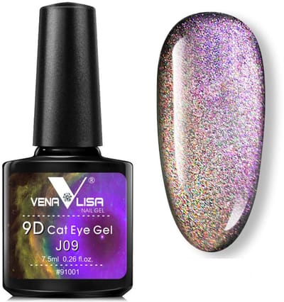 Venalisa UV Cat Eye Gellak - 7.5 ml - J09 - Glitter Gellak - Cat Eye Gellak - Gellak Cat Eye - Gellak Kleuren - Venalisa Gellak - Gellak Nagellak