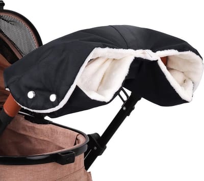 Handwarmer voor kinderwagen, universele maat, kinderwagenhandschoenen met fleece binnenkant, waterdicht, winddicht, kinderwagenmof, kinderwagenaccessoire voor kinderwagen, buggy en