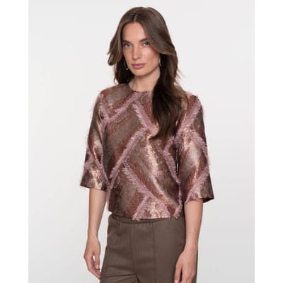 Geisha top 53950-20 25 gold/soft pink