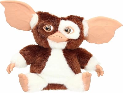 Pluchen Gizmo - Knuffel Figuur - Dansen en Zingen - Reageert op handenklap - 20 cm hoog - Wit Bruin