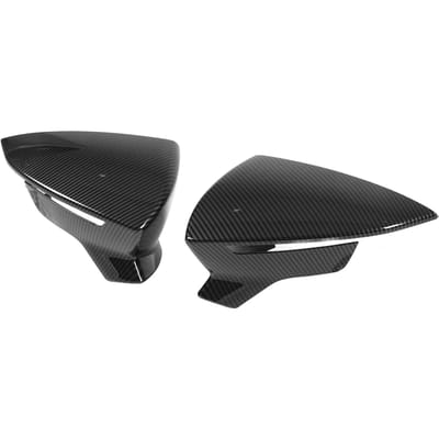 Paar Beschermkappen Achteruitkijkspiegel Links Rechts Vervanging voor SEAT Leon Mk3 5F ST FR Cupra 2013‑2019 Koolstofvezel black
