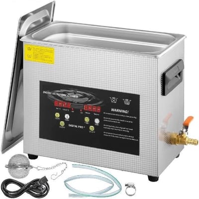 Ultrasone Reiniger - Schoonmaakapparaat - Sieraden Reinigen - Met Verwarming - 6 Liter - Zilver