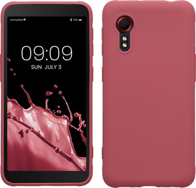 kwmobile telefoonhoesje geschikt voor Samsung Galaxy Xcover 5 - Hoesje voor smartphone - Back cover in donkerroze