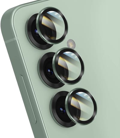 Forcell, Lens Protector geschikt voor Galaxy S24 / S25 - Premium Series, Bleekgroen
