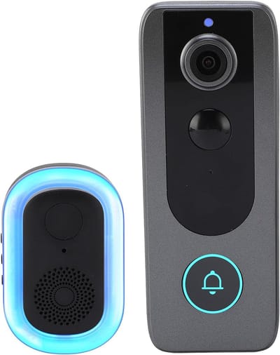 Videodeurbel - Slimme Camera - Huisbewaking - AI Menselijke Detectie - 2K Full HD - Zwart