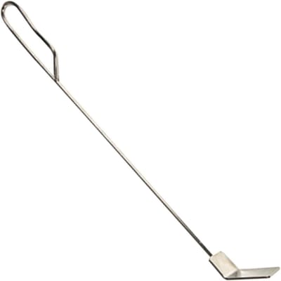 Houtskoolhark - Open haard gereedschap - Vuurkorf onderhoud - Verlengd handvat - 47 cm - Roestvrij staal