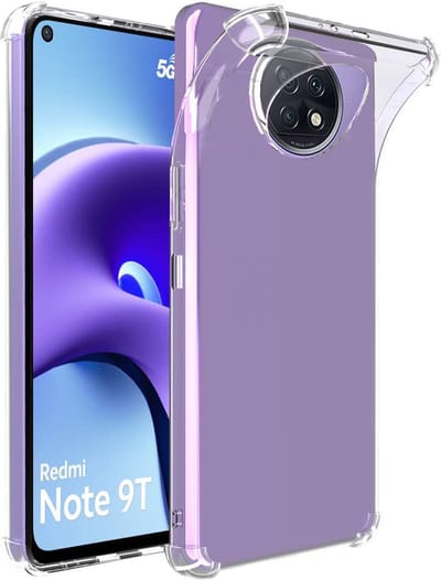 ebestStar - Hoes geschikt voor Xiaomi Redmi Note 9T 5G, Silicone Slim Cover Case, Versterkte Hoeken en Randen hoesje, Transparant