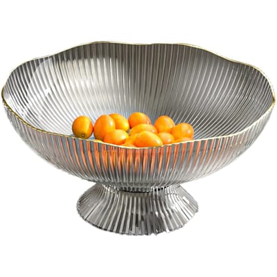 Fruitschaal met kunststof voet, afneembare voet, salontafel voor in de woonkamer