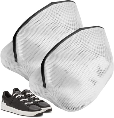 Dailygoods- Wasmachineschoenwaszakken - Herbruikbare Wasnetten - Dubbellaags Gaas - Universele Maat 24x24x40 cm - Bescherming voor Schoenen - Robuust Polyestermateriaal - Waszak