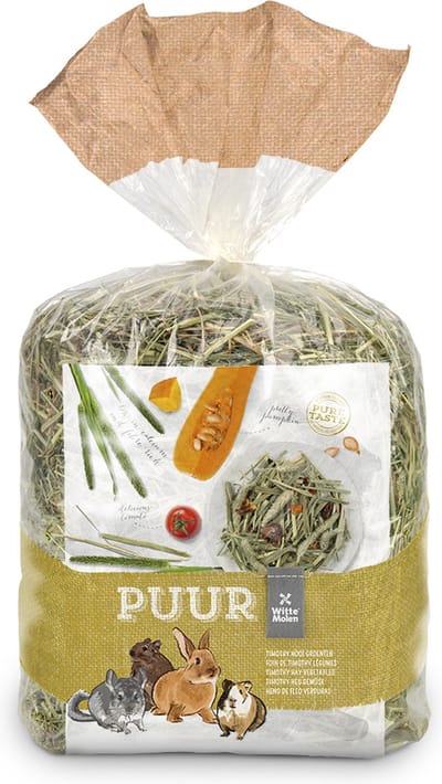 Witte Molen - Knaagdierenvoer - Knaagdier - Puur Timothy Hooi Groenten 500g - 1st