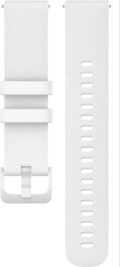 Go Go Gadget - Smartwatch bandje - Geschikt voor Garmin Venu, Vivomove, Vivoactive en Forerunner modellen - 42mm - Siliconen bandje - Wit
