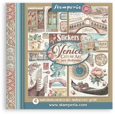 Stamperia - Venice City of Art Stickers (4pcs) (SBSTK03)