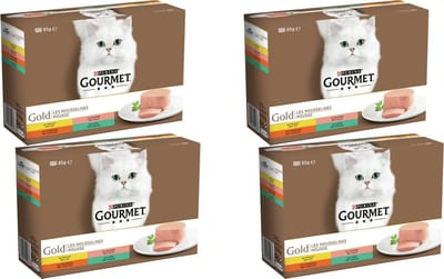 Gourmet Gold Multipack - Kattenvoer - 4 x Mix 12x85 g