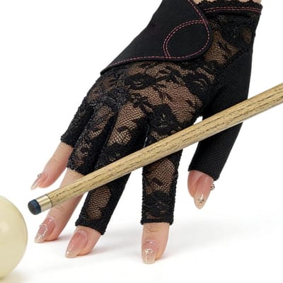 Biljart Handschoen - Linkerhand Kant - Precisie Stoten - Antislip Siliconen - Verstelbaar Polsband - Roze