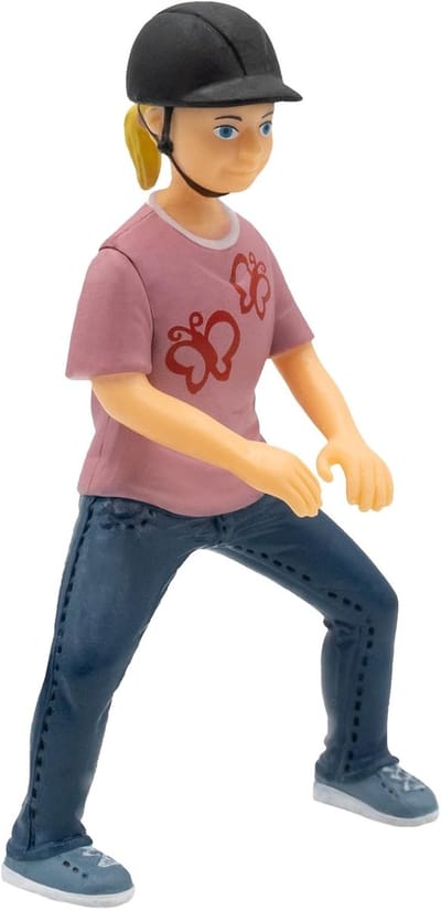 Bullyland 62643 – Speelfiguur Paardrijdster Emily – ca. 8,3cm – levensecht en detailrijk vormgegeven – ideaal als educatief speelfiguur, decoratie of klein cadeautje voor kinderen vanaf 3 jaar