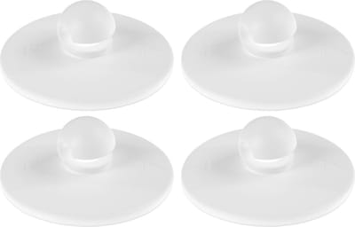8x stuks tesa zelfklevende plafondhaak wit - Ophang haakjes zelfklevend versieringen en decoratie - 5 cm