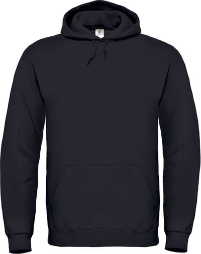 Cotton Rich Hooded Sweatshirt B&C Collectie maat S Zwart