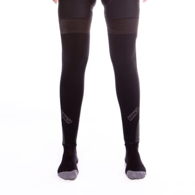 BIORACER Tempest - Beenstukken Winter/Tussenseizoen - Unisex - Zwart - Thermische & Waterafstotende Stof - Maat M