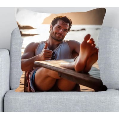 H-Henry Cavill Kussenhoes 45x45 Kussenhoezen Bank Kussens Decoratieve Kussensloop voor Woonkamer Kussenslopen 50x50 Kussen 50x50cm