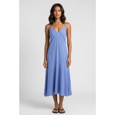 & Other Stories Hira Dress Blue Maat: 32 | Midi Jurken Outlet | Dames | Blauw