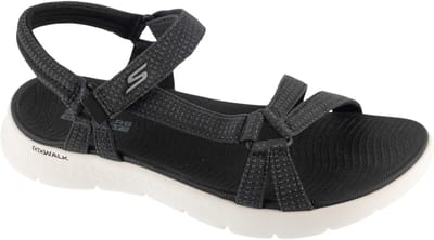 Skechers Go Walk Flex Sandal - Sublime, Vrouwen, Zwart, Sandalen, maat: 39
