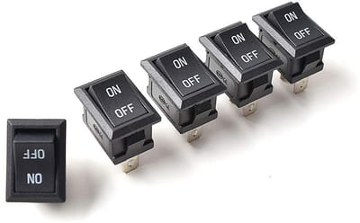 Mini tuimelschakelaar 2-polig SPST 5 stuks | ON/OFF | Geschikt voor AC 125V-250V en DC 12V-60V