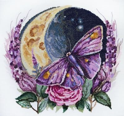 Borduurpakket ABRIS ART - Enchanted by the Moonlight - Betoverd door maanlicht - Level: gemiddeld
