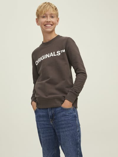 Jack & Jones sweater jongens - bruin - JORclean - maat 164