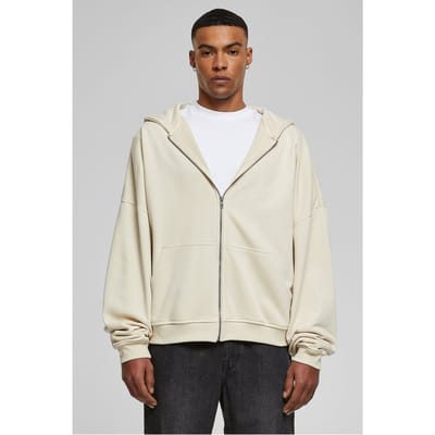 Urban Classics 90's Zip Hoody Softseagrass Maat: M | Hoodies Outlet | Heren | Beige