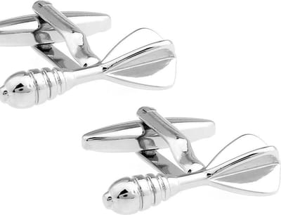 Amanto Manchetknopen Aude - 316L Staal - Sport - Dart - 7x24.5mm