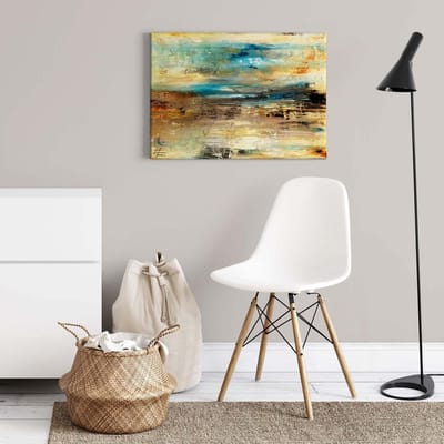Canvas print DD123072 Visite A.S. Création 0,7 x 0,5 m Beige / Creme Kantoor Hal/Gang Keuken Slaapkamer Woonkamer