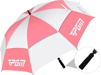Livano Moderne Golf Paraplu - Stormparaplu - Opvouwbaar - Windproof - Stormproef - UV Bescherming - Umbrella - Automatisch - Roze