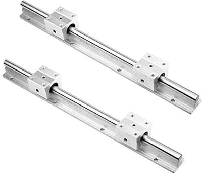 2x Lineaire Geleiders 600 mm met 4x Lagere blokken voor CNC en 3D-printers