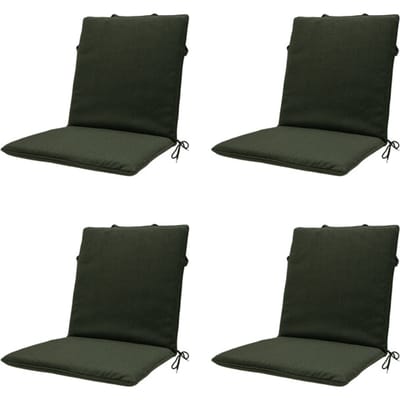 Madison - Stapelstoelkussen Green canvas eco+ - Ca. 97x49 cm - Set van 4