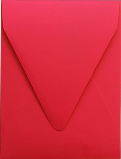 Gladde rode enveloppen A6 - 182 x 134 mm - 25 stuks - NK natgelijmde - 120 gram - Malmero - Netuno