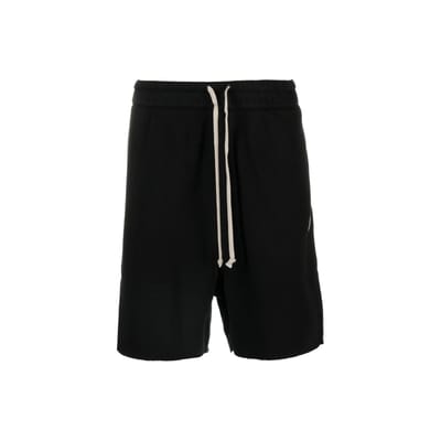 Moncler X Rick Owens Samenwerking Herfst/Winter 2023 Losse Casual Shorts met Trekkoord Unisex shorts Zwart I209N8H00001M3675999 M black