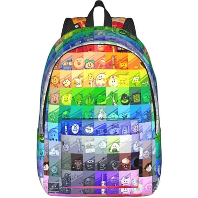 BFDI Cartoon Rugzak voor Mannen Vrouwen Mode Student Wandelen Reizen Dagrugzak Laptop Schoudertas met Zak S
