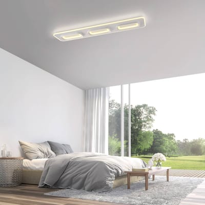 Q-Smart-Home Paul Neuhaus SMART+ plafondlamp Q-Kalina wit 115 x 30 cm