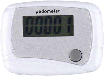 Draagbare Stappenteller - Activiteit Tracker - Dagelijkse Beweging - Eenvoudige Bediening - 4.8 x 3.6 cm - Wit