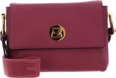 COCCINELLE Leren Schoudertas Liya Signature Handbag Grained Leather Rosewood (rood)paars